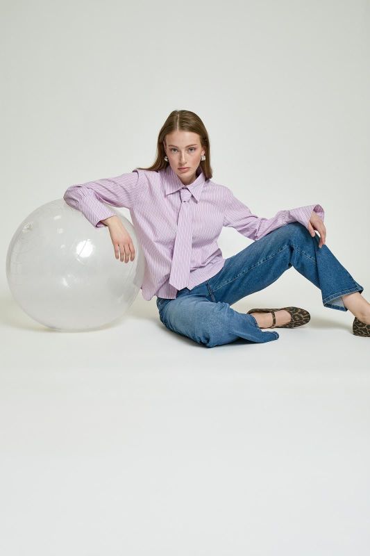 Minus Hella Shirt Prism Pink  (MI6894-4019) - MerkenOutlet
