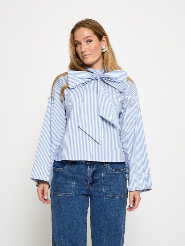 Minus Skye Shirt Skyway Blue Stripe  (MI6949-2248S) - MerkenOutlet