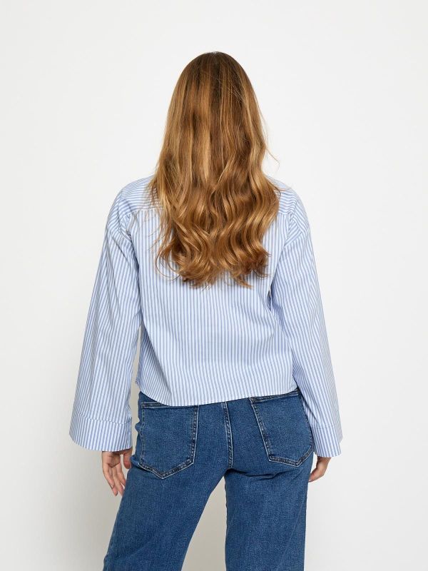 Minus Skye Shirt Skyway Blue Stripe  (MI6949-2248S) - MerkenOutlet