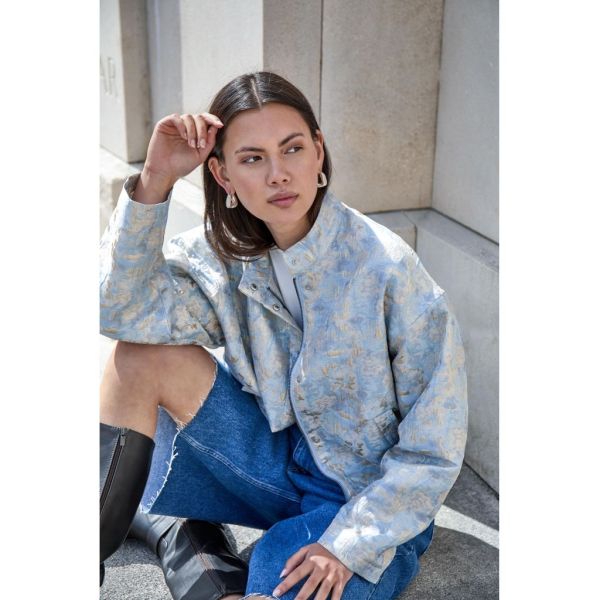 Minus Lindsey Jacket Skyway Blue  (MI7008-2284) - MerkenOutlet