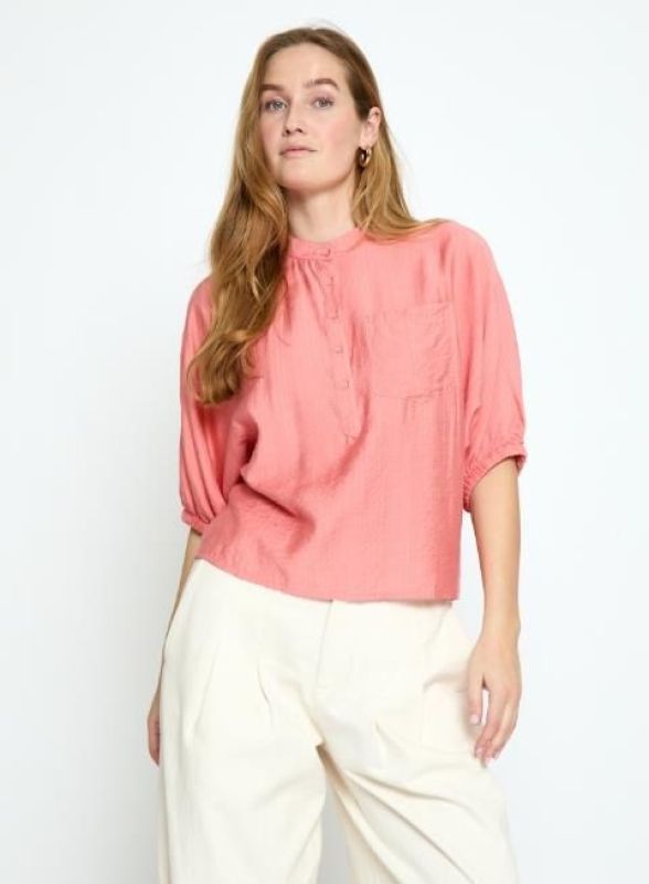 Minus Barbara Blouse Desert Coral  (MI7040-4652 Desert Coral) - MerkenOutlet