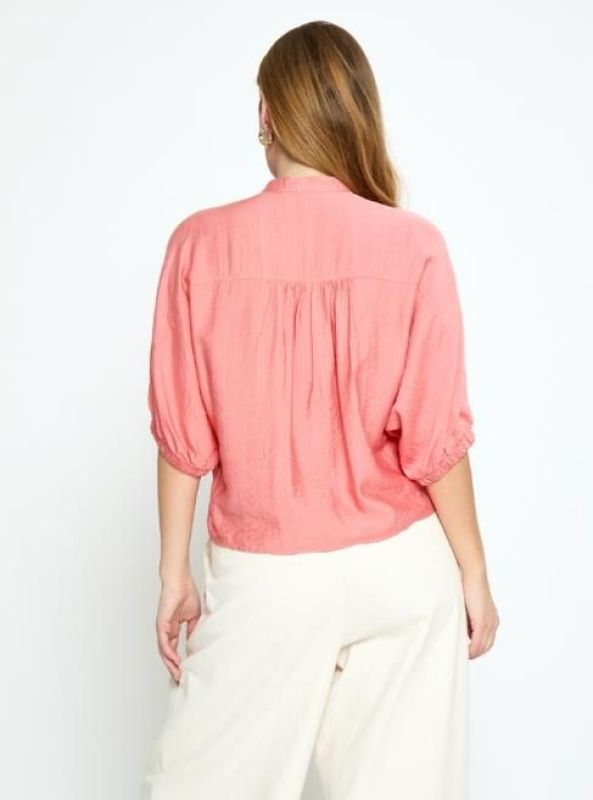Minus Barbara Blouse Desert Coral  (MI7040-4652 Desert Coral) - MerkenOutlet