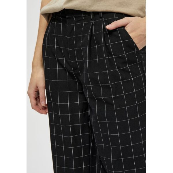 Minus Enno Pants Black Checked  (MI4711-9303) - MerkenOutlet