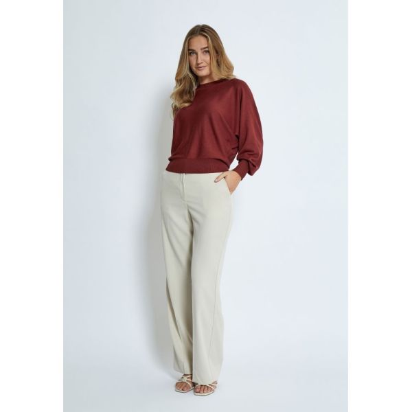 Minus Livina Straight Leg Pant Light Birch  (MI6007-0175) - MerkenOutlet