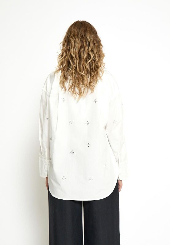 Minus Lumi shirt Cloud Dancer  (MI6844-235) - MerkenOutlet