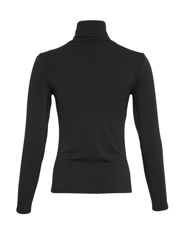 MSCH Olivie Rollneck LS Top Black  (16990-BLACK) - MerkenOutlet