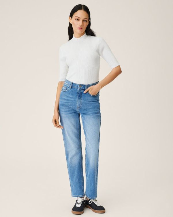MSCH Gretel Nel HW Slim Ankle Jeans Light Blue  (18272 LIGHT BLUE ) - MerkenOutlet