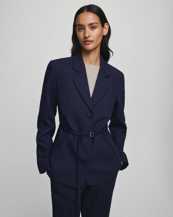 MSCH Freylia Straight Blazer  (19435 MARI BLUE) - MerkenOutlet