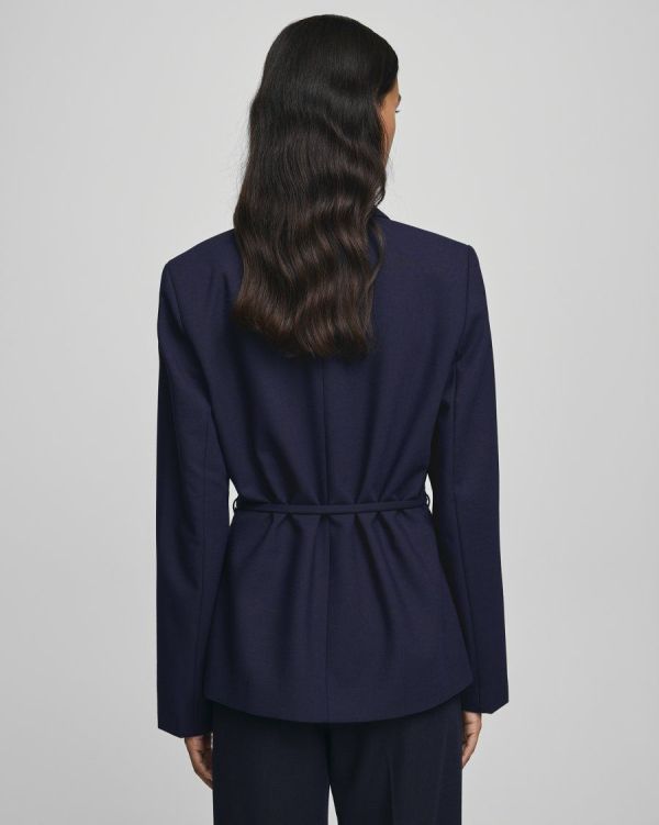 MSCH Freylia Straight Blazer  (19435 MARI BLUE) - MerkenOutlet