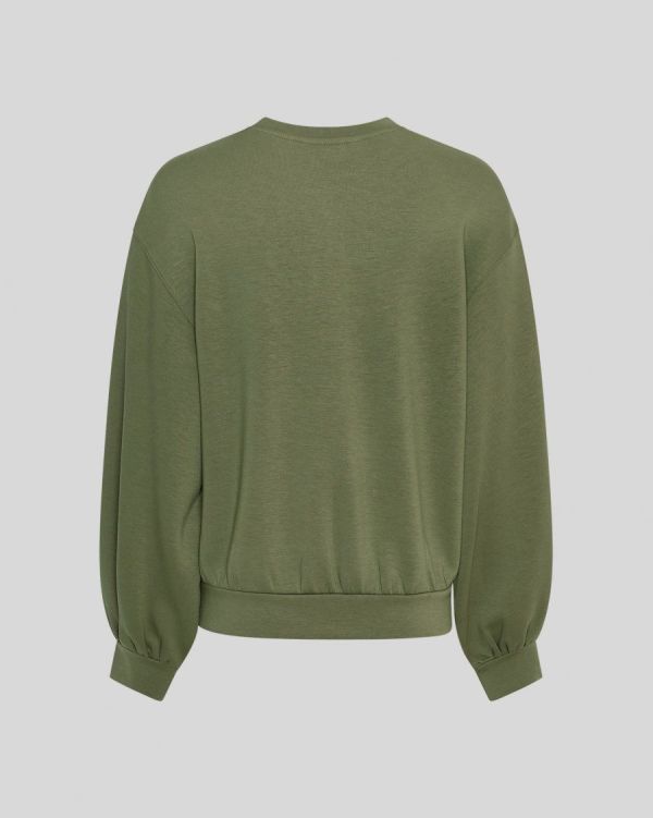 MSCH Brionna Ima Q Sweatshirt Olivine  (19536 OLIVINE) - MerkenOutlet