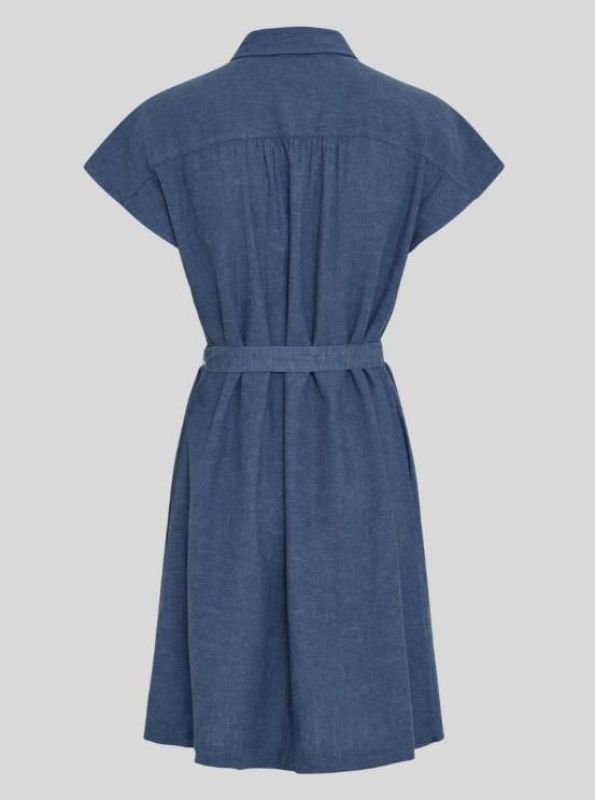 MSCH Viana Ginia SS Shirt Dress V Indigo  (19652 V INDIGO) - MerkenOutlet