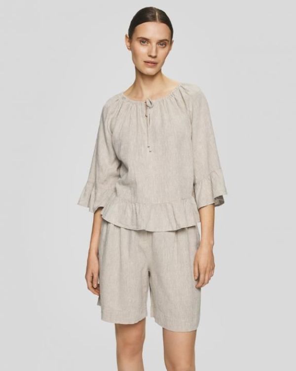 MSCH Viana Ginia HW Shorts Sand Melange  (19659 SAND MELANGE) - MerkenOutlet