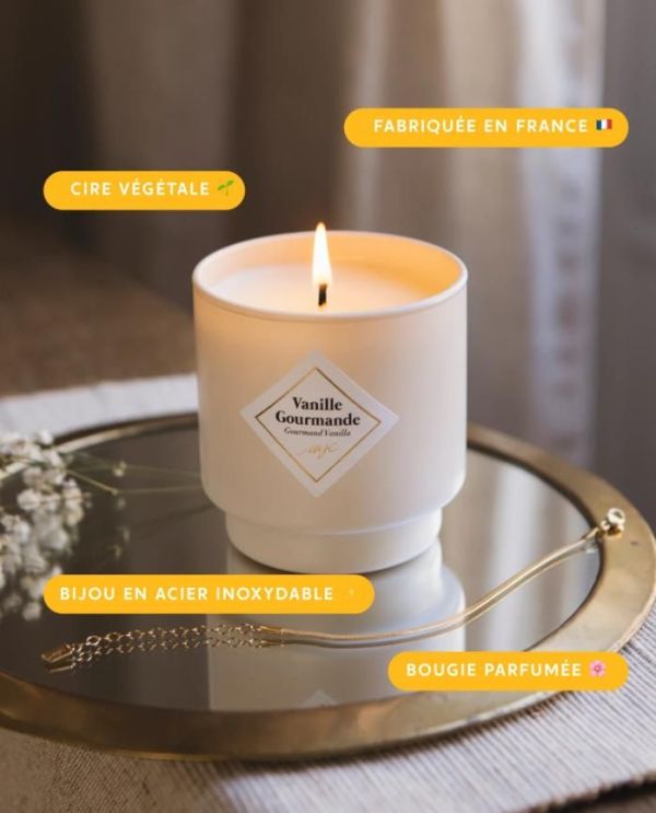 My Jolie Candle Bougie Bijou Vanille Gourmande 490g  (320290) - MerkenOutlet