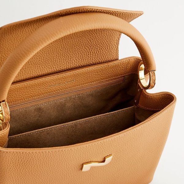 Nathan Baume Magnolia Cognac Handtas  (2703-G024) - MerkenOutlet