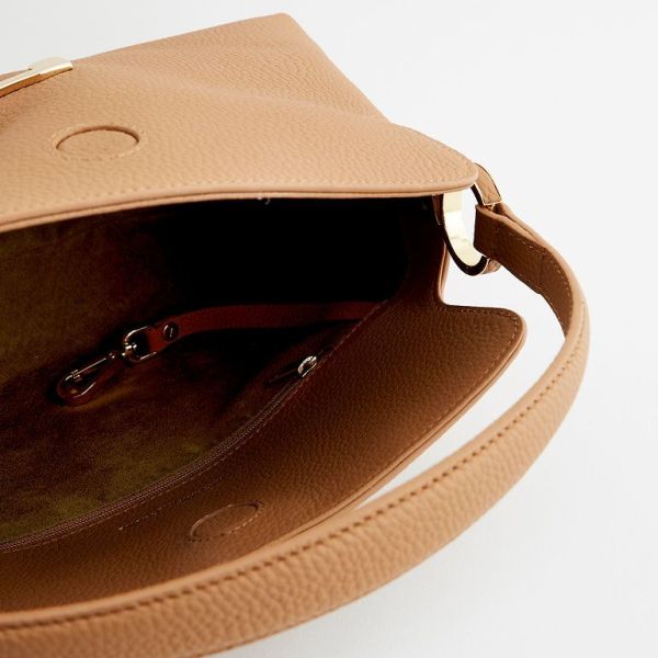 Nathan Baume Freesia Cognac Handtas  (2704-G024) - MerkenOutlet