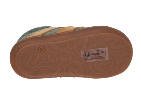 Naturino Cocoon Eerste Stapper Groen-Camel  (2019139.01-3F44) - MerkenOutlet