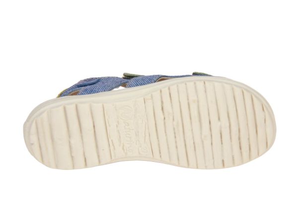 Naturino Sky Denim Sandaal Blauw-Groen  (0502430.86-3C61) - MerkenOutlet
