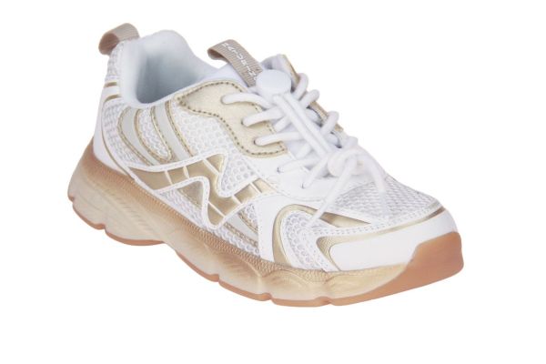Naturino wave  sneaker wit-goud  (2019091.08.1N71) - MerkenOutlet