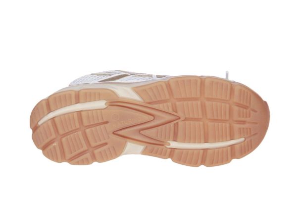 Naturino wave  sneaker wit-goud  (2019091.08.1N71) - MerkenOutlet