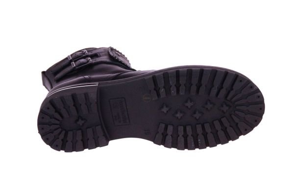 Nero Giardini Teens Zwarte Veterboot Dubbele Gesp  (031740F-100) - MerkenOutlet