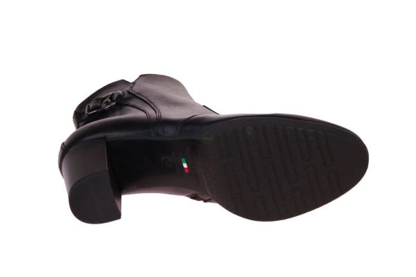Nero Giardini Zwarte Enkellaars Gesp  (I308241D-100) - MerkenOutlet