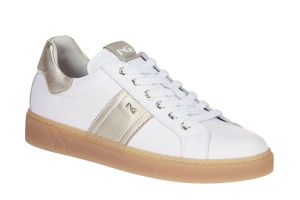 Nero Giardini Sneaker Wit-Goud  (E513006D-707) - MerkenOutlet