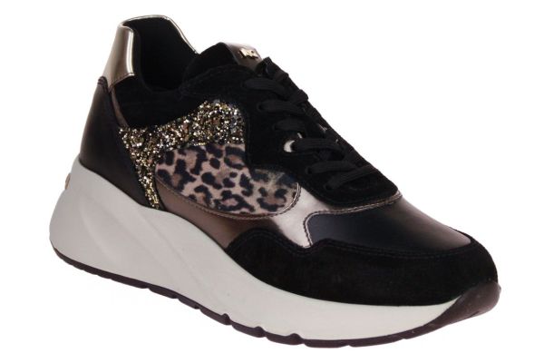 Nero Giardini Sneaker Zwart Leopard  (E512864D-100) - MerkenOutlet