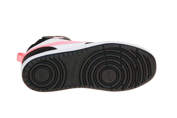 Nike Court Borough Mid 2 GS Zwart-Roze-Wit  (CD7782-005) - MerkenOutlet
