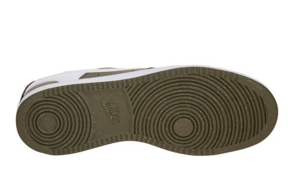 Nike Court Vision Low Medium Olive-White Sneaker  (HM9862-201) - MerkenOutlet
