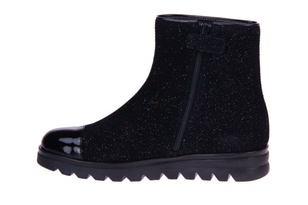 Ninette en Fleur Zwarte Korte Laars Glitter  (9170) - MerkenOutlet