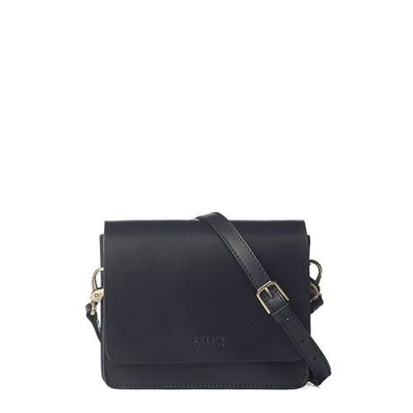 O My Bag Audrey Mini Black Classic Leather-Checkered Strap  (OMB-E100CV2) - MerkenOutlet