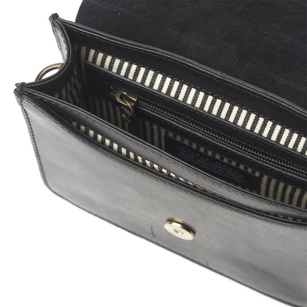 O My Bag Audrey Mini Black Classic Leather-Checkered Strap  (OMB-E100CV2) - MerkenOutlet