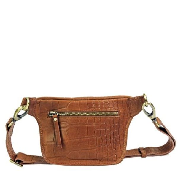 O My Bag Beck's Bumbag Wild Oak Croco Leather  (OMB-E129QI) - MerkenOutlet