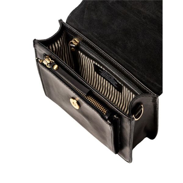 O My Bag Harper Mini Black Classic Leather  (OMB-E155CV) - MerkenOutlet