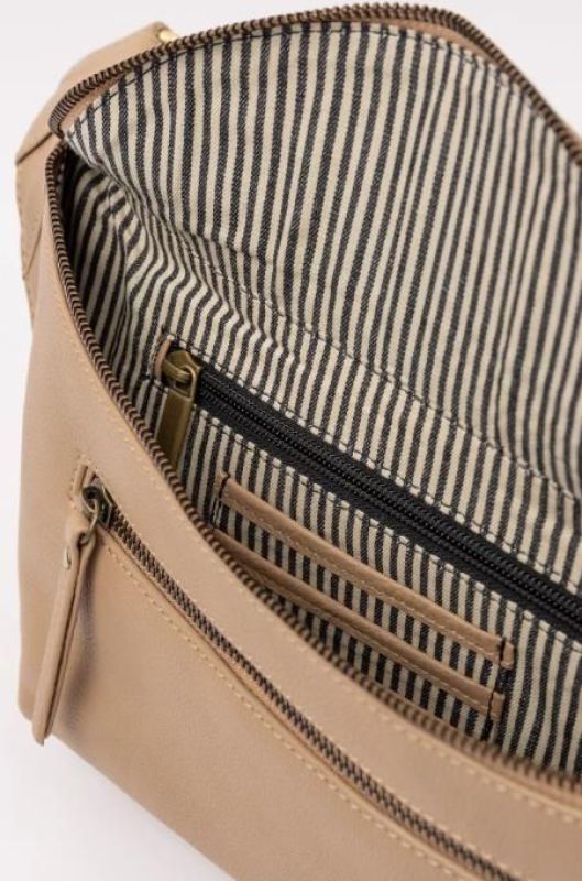 O My Bag Drew Bum Bag Sand Soft Grain Leather  (OMB-E158S) - MerkenOutlet