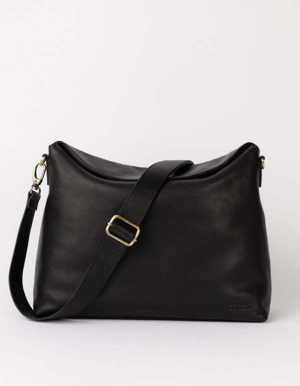 O My Bag Sienna Soft Grain Leather Black  (OMB-E190N) - MerkenOutlet