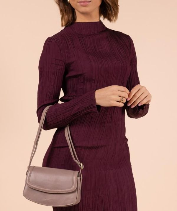 O My Bag Kendalini Pale Mauve Classic Leather  (OMB-E198PMV) - MerkenOutlet