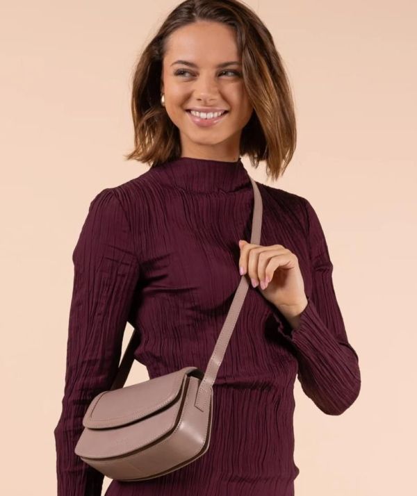 O My Bag Kendalini Pale Mauve Classic Leather  (OMB-E198PMV) - MerkenOutlet
