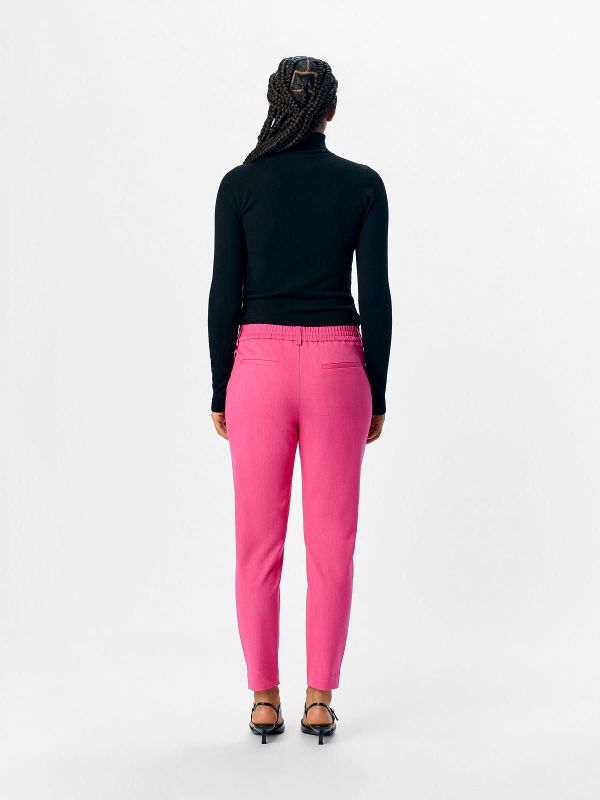 Object Lisa Slim Pant Raspberry Sorbet Melange  (23029728-raspberry sorbet) - MerkenOutlet