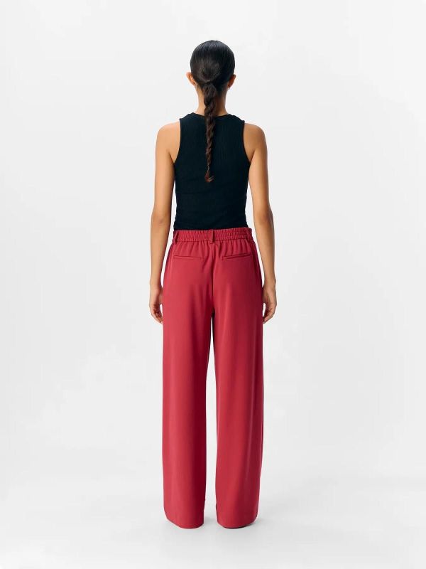 Object Lisa Wide Pant Karanda Red  (23037921 karanda red) - MerkenOutlet