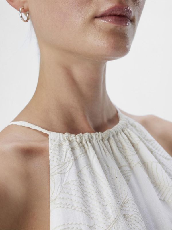 Object Lamira S/L Midi Dress Sandshell  (23044119-sandshell) - MerkenOutlet