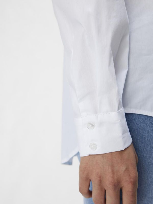 Object Tutta LO L/S Shirt White  (23044666-white ) - MerkenOutlet