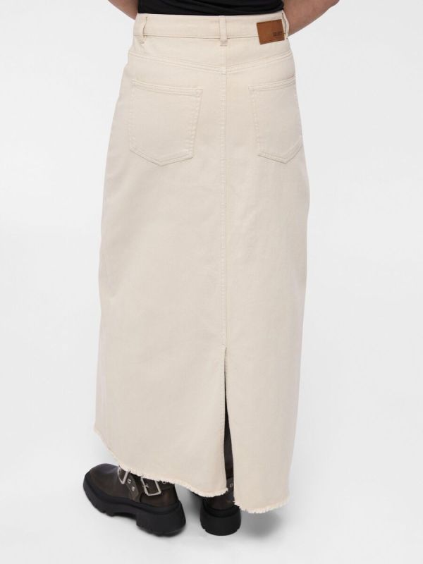 Object Glory Harlow Long Twill Skirt Sandshell  (23045124-sandshell) - MerkenOutlet