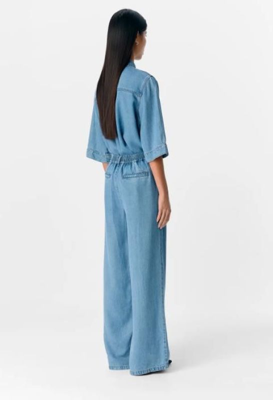 Object Frame Lisa Wide MW Pants Light Blue Denim  (23045548 light blue denim) - MerkenOutlet