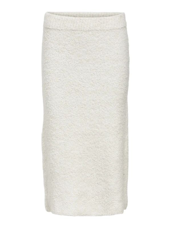 Object Tolatya Knit Midi Skirt White Sand  (23045605 white sand) - MerkenOutlet