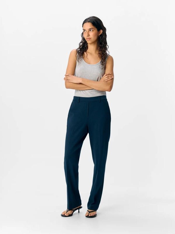 Object Lisa MW Straight Pants Sky Captain  (23047613 SKY CAPTAIN) - MerkenOutlet