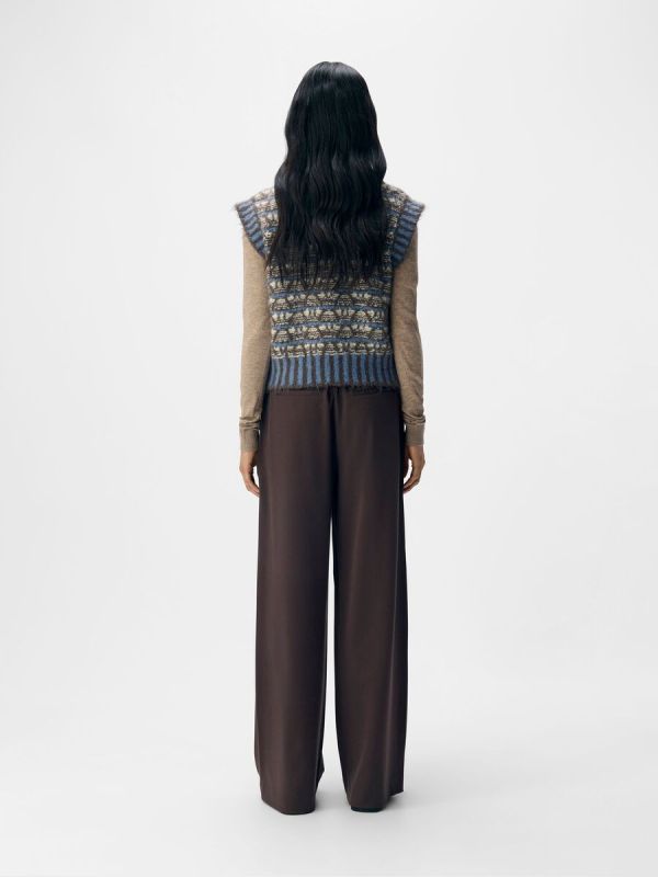 Object Nunu S/L RE Knit Vest Baby Lavender  (23047915  BABY LAVENDER) - MerkenOutlet