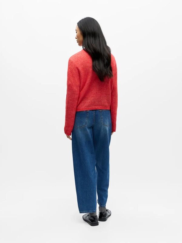 Object Agate L/S RE Knit Cardigan Poinsettia  (23048120 POINSETTIA) - MerkenOutlet