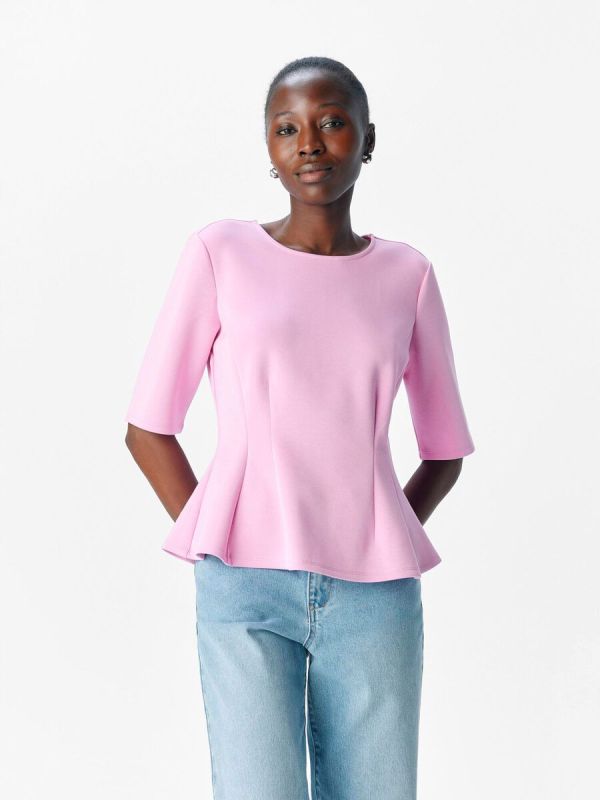 Object Dorina 2/4 RE Sculpture Top Pink Frosting  (23048177-PINK FROSTING) - MerkenOutlet