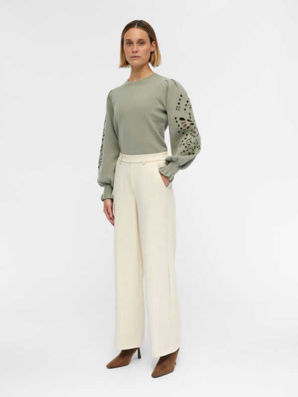 Object Lisa Wide Pant Noos Sandshell  (23037921-sandshell) - MerkenOutlet